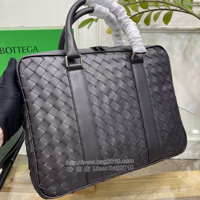 Bottega veneta高端男包 98082 寶緹嘉原單胎牛皮男包 BV經典款編織男士手提公事包  gxz1192
